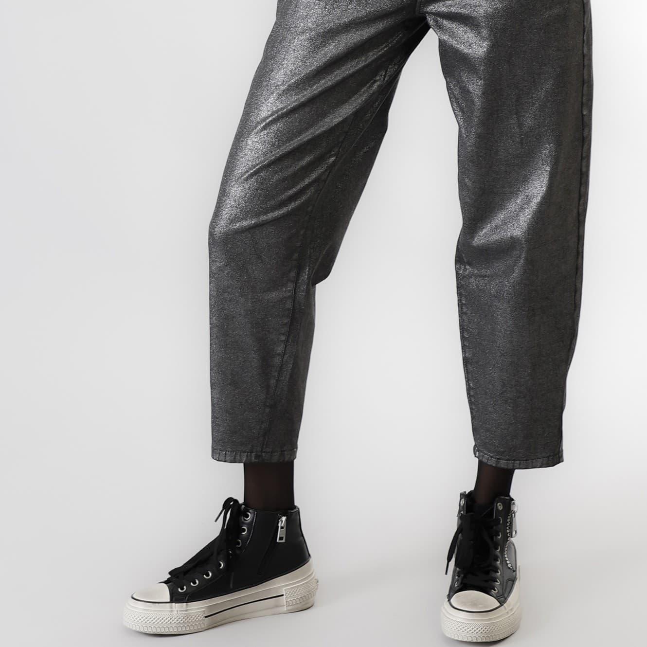PANTALONE COCOON LAMINATO - 6