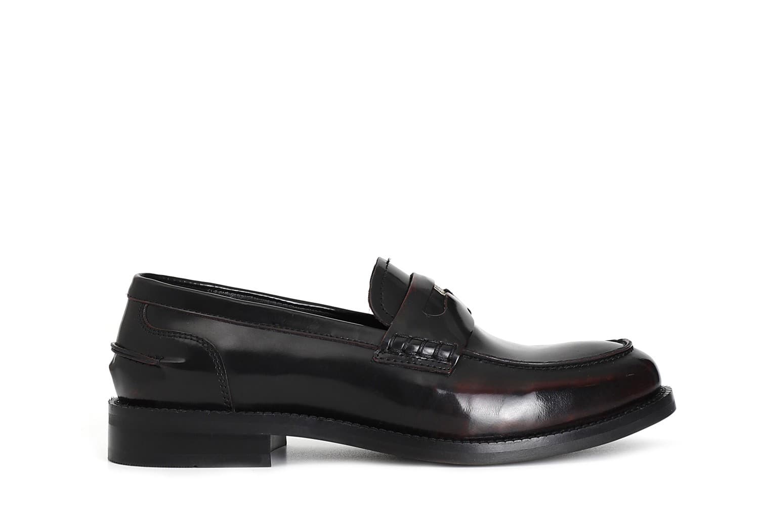 MOCASSINO IN PELLE ABRASIVATA CON ACCESSORIO PENNY - 8