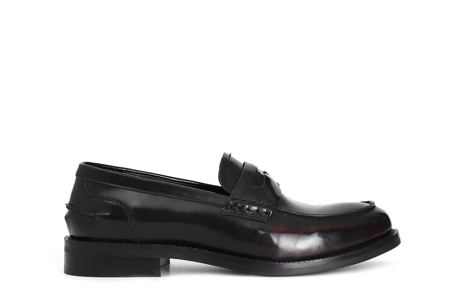 MOCASSINO IN PELLE ABRASIVATA CON ACCESSORIO PENNY - 4