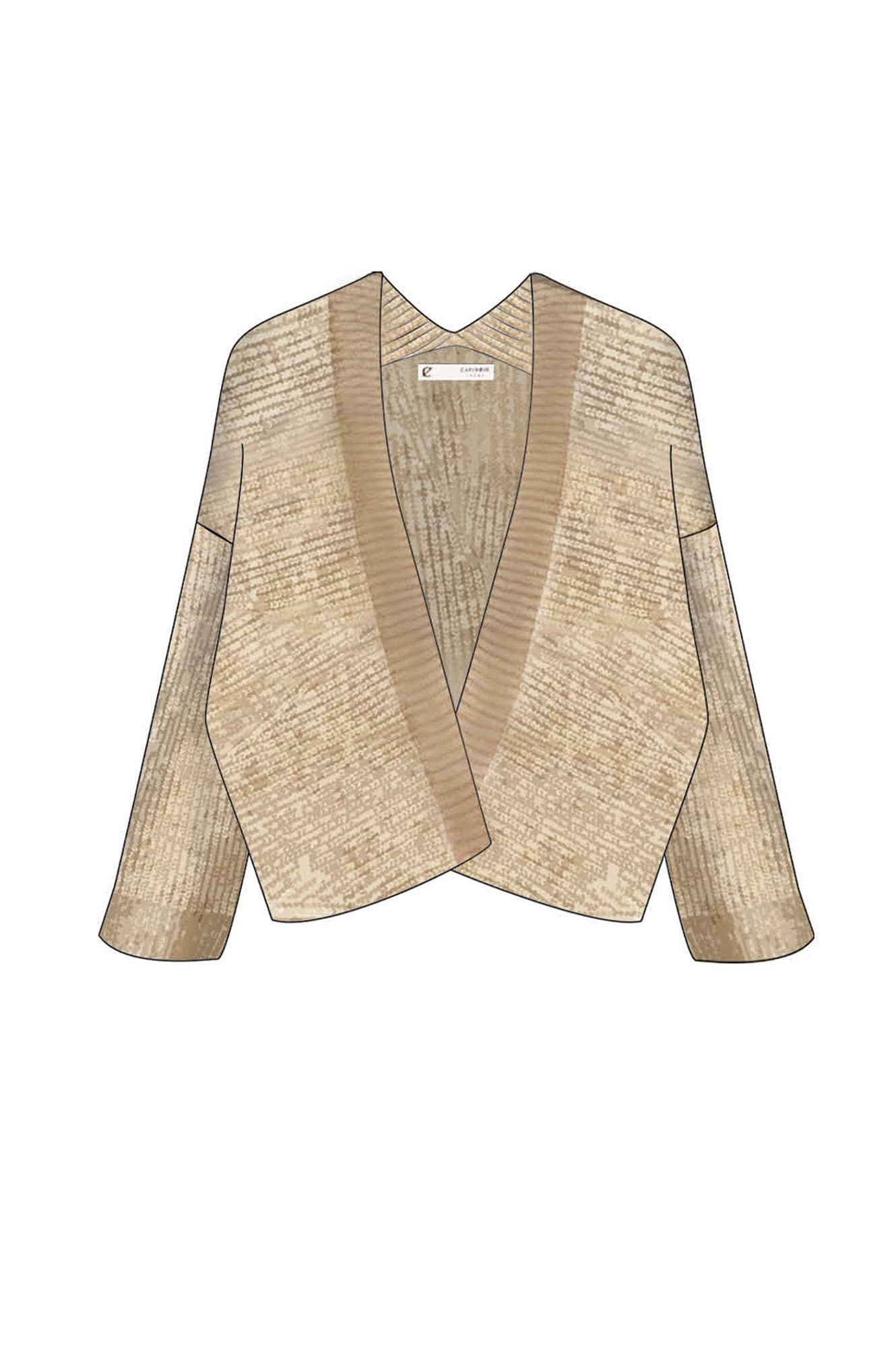 CARDIGAN MOULINè SENZA BOTTONI E  COLLOSCIALLATO - 6