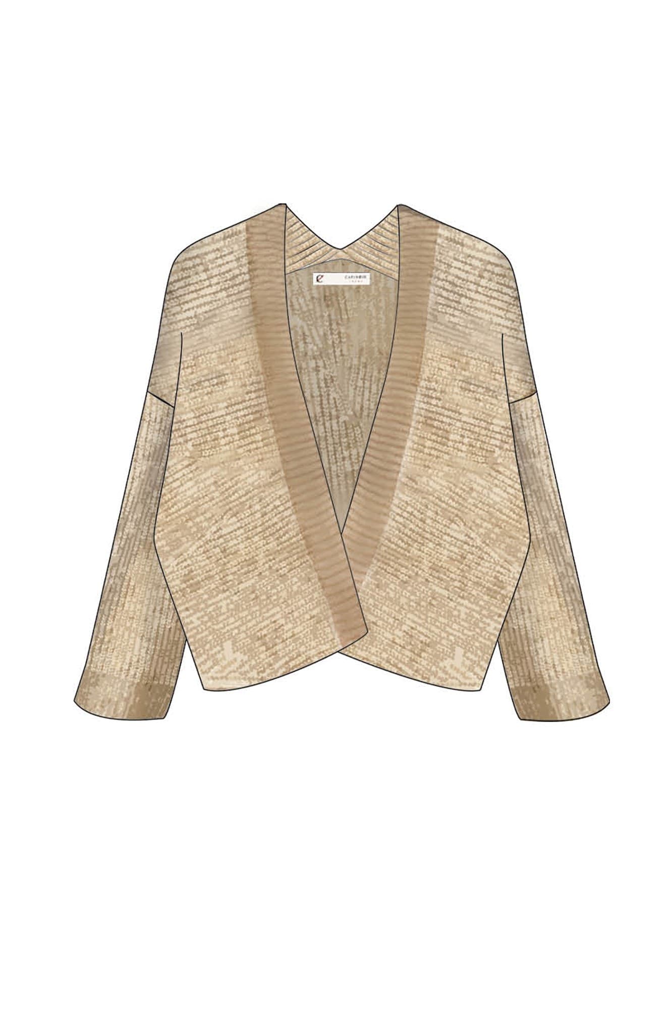 CARDIGAN MOULINè SENZA BOTTONI E  COLLOSCIALLATO - 5