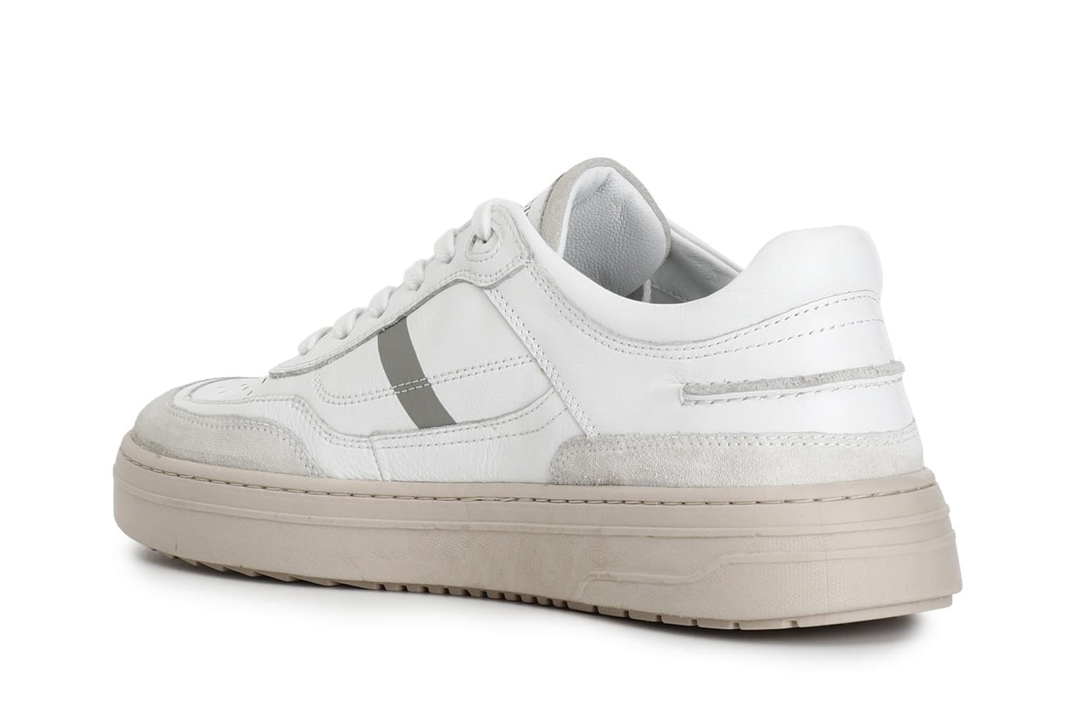 SNEAKERS UOMO IN PELLE E PELLE SCAMOSCIATA SUOLA A CASSETTA - 8