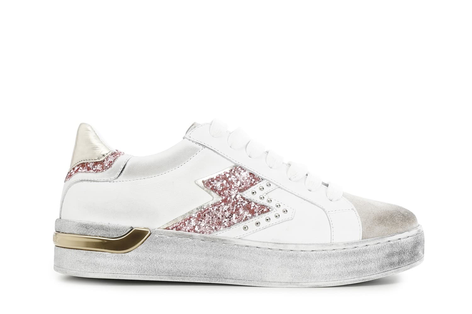 SNEAKERS IN PELLE CON DETTAGLIO LATERALE - 7