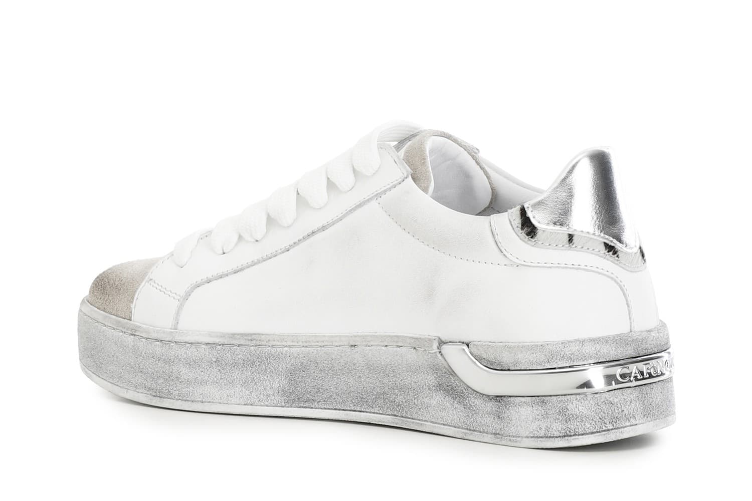 SNEAKERS IN PELLE CON DETTAGLIO LATERALE - 5