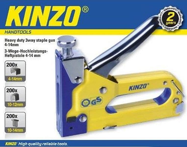 Pinzatrice Graffatrice Tridirezionale Professional 600 Punte Assortite Kinzo - 5