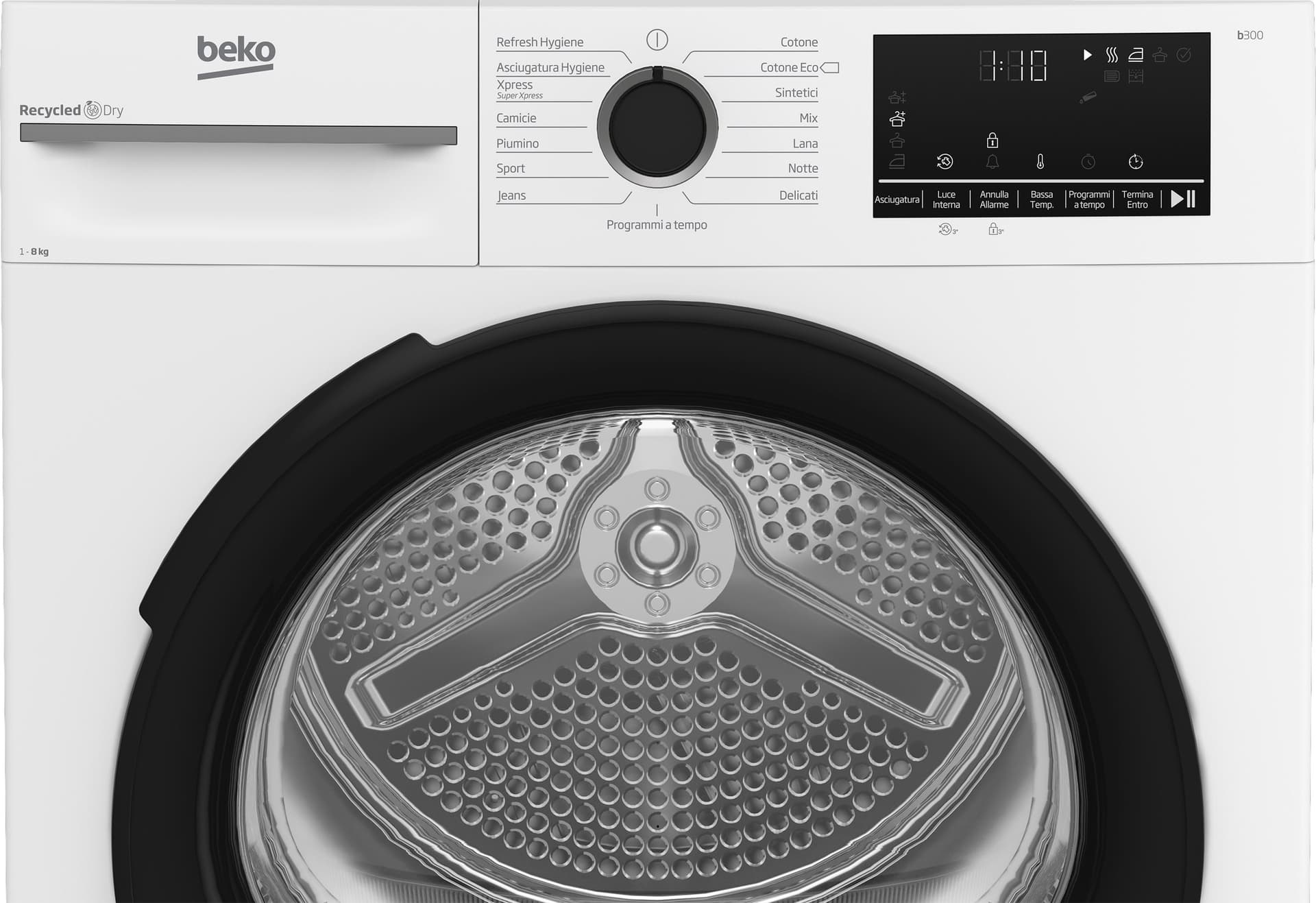 Beko MWBMT481BI: Asciugatrice 8kg, Classe C, motore inverter - 4