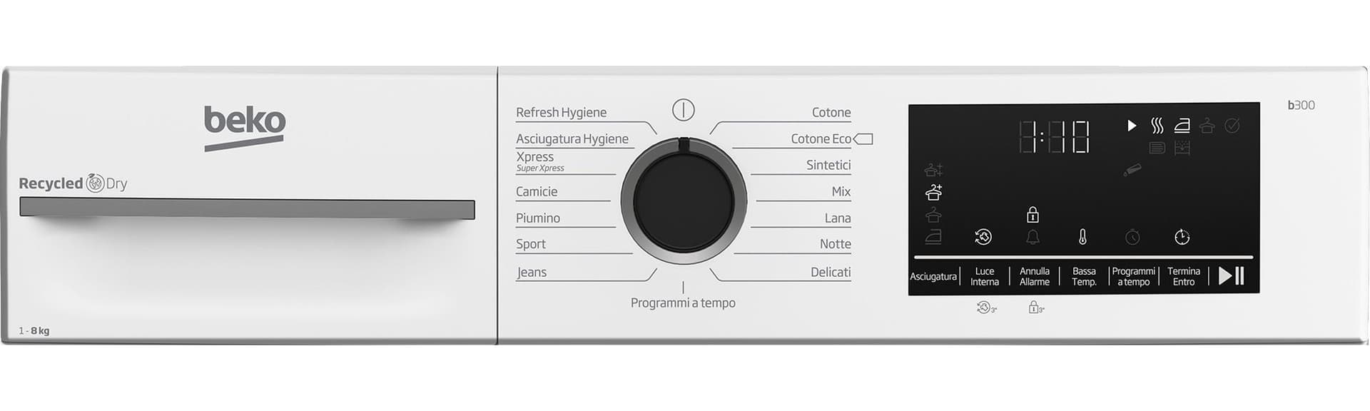 Beko MWBMT481BI: Asciugatrice 8kg, Classe C, motore inverter - 5