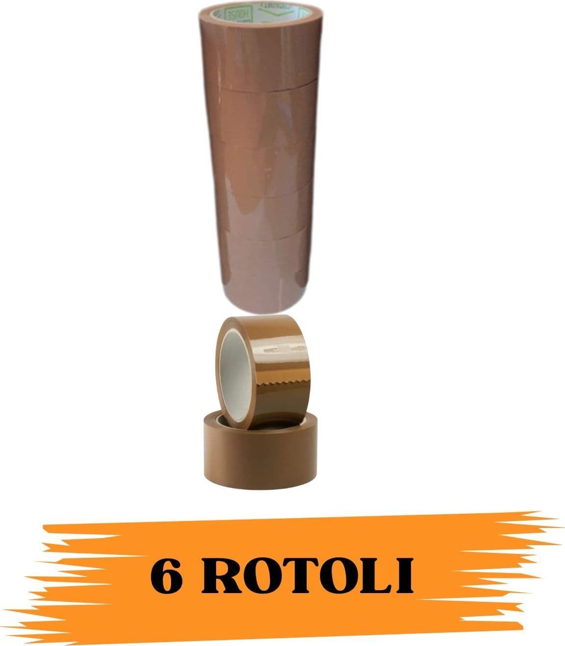 Nastro Adesivo Imballaggio Colorato Avana C. 48mmx132m 6 Rotoli Scotch EcoPrice® - 2