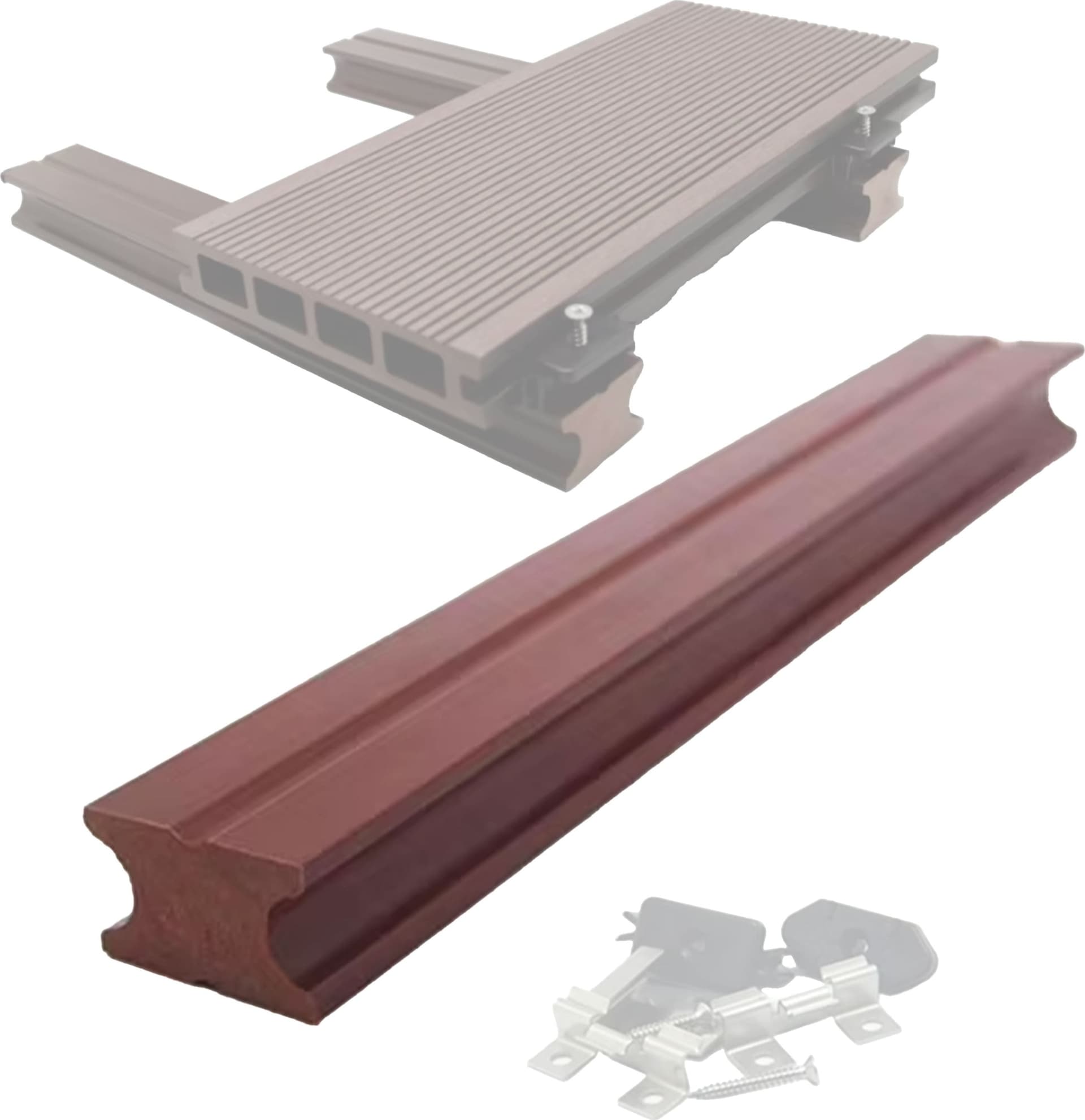4 Barre intere di sottostruttura pavimento decking e rivestimento a parete WPC 40x25x2900mm (LxSxA) in Pavimenti di legno Eternal Parquet - Ariano Irpino, commercioVirtuoso.it