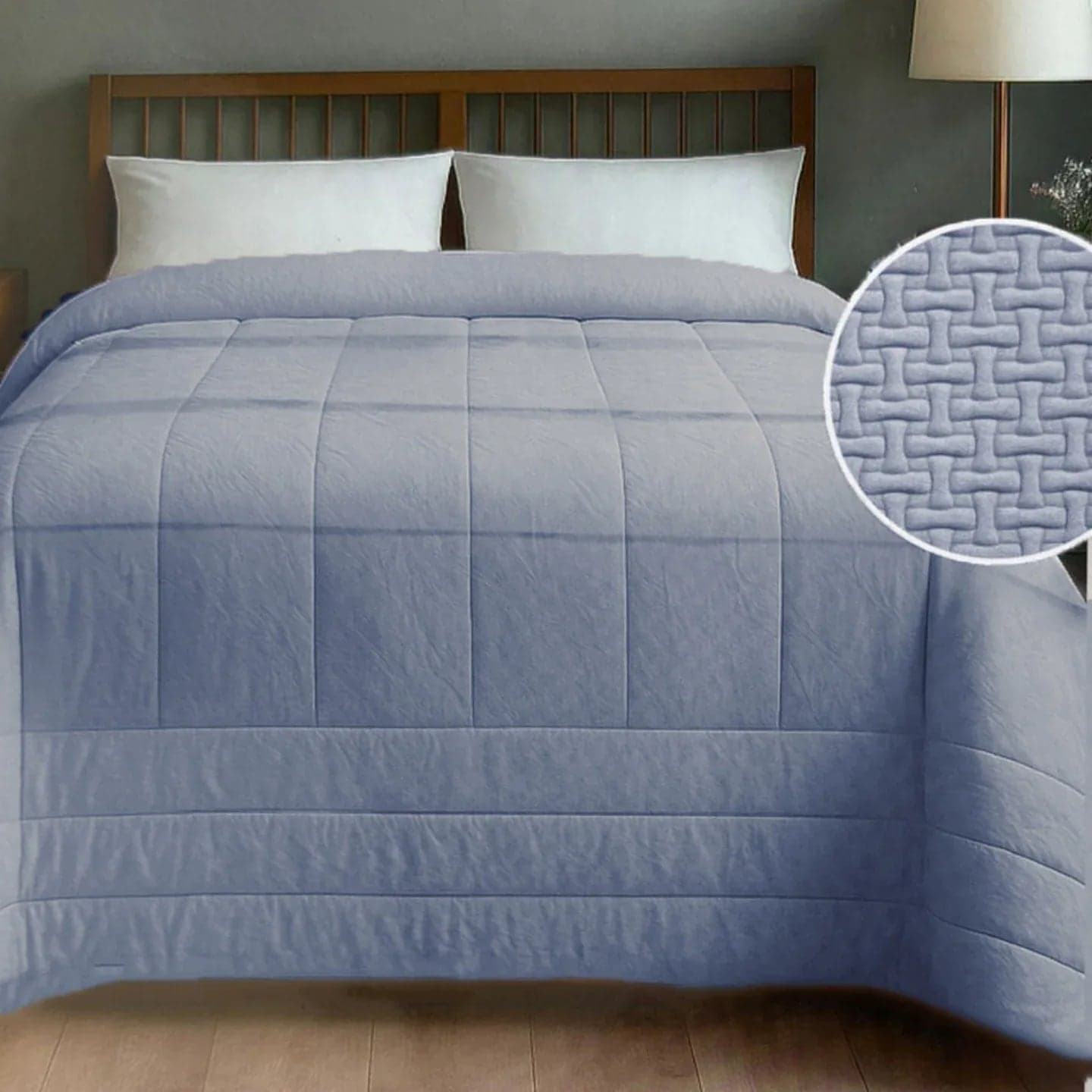 Trapunta 1 Piazza e 1/2 Velluto Jacquard Modrian – Effetto Martellato 220x260 cm - 7
