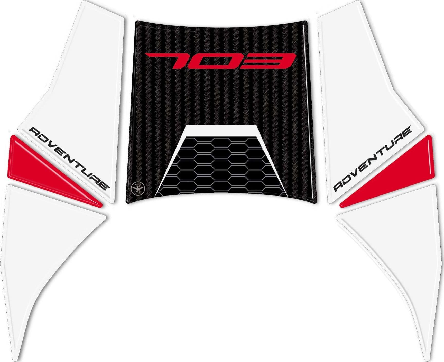 Adesivo Gel 3D Paraserbatoio Protezione moto compatibile con Zontes 703F 2025 in Paraserbatoio LabelBike - Bibbiano, commercioVirtuoso.it