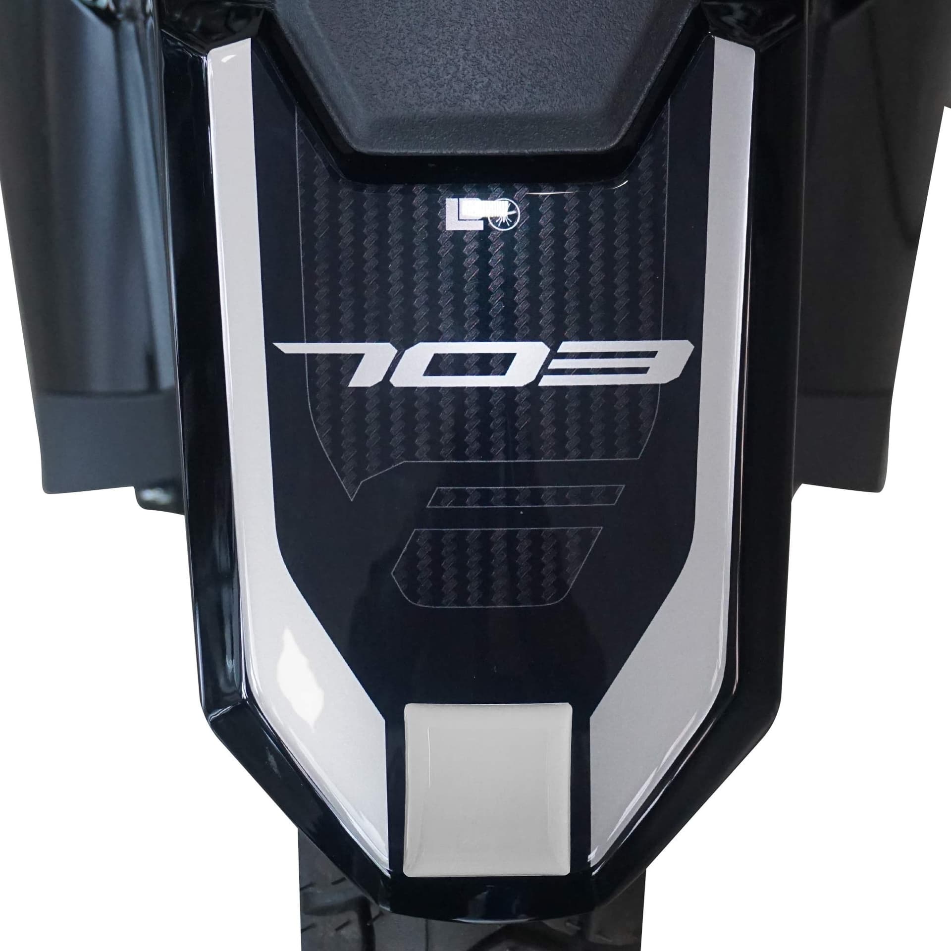 Adesivo 3D Protezione Parafango Centrale moto compatibile con Zontes 703F 2025-26