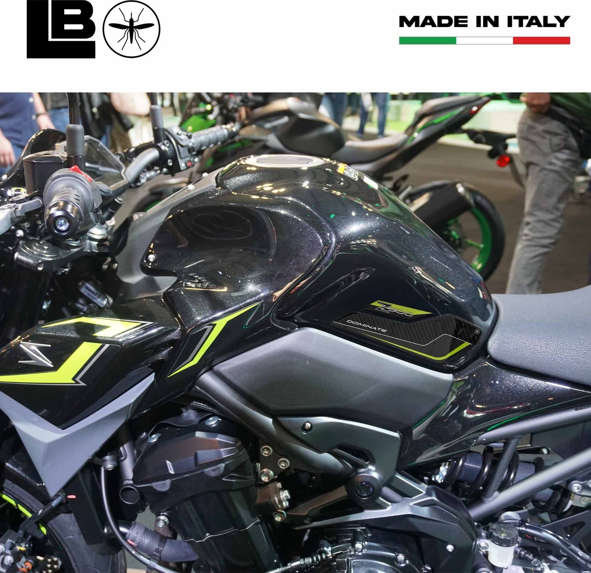 Adesivi 3D Protezioni Laterali Serbatoio compatibili con Kawasaki Z900 2018-2024 in Decalcomanie adesivi e magneti LabelBike - Bibbiano, commercioVirtuoso.it
