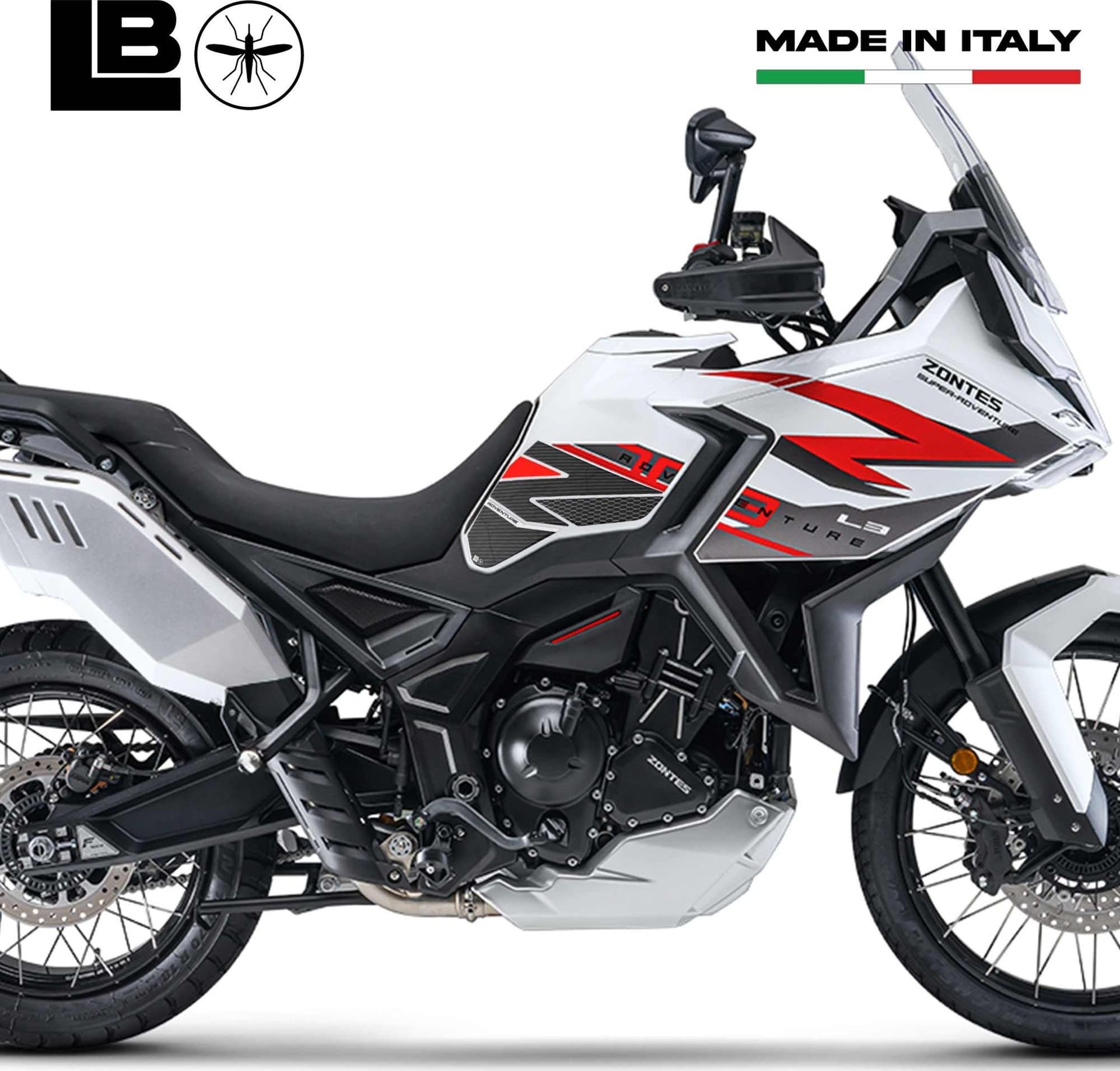 Adesivi 3D Protezioni Laterali Serbatoio moto compatibili con Zontes 703F 2025 in Decalcomanie adesivi e magneti LabelBike - Bibbiano, commercioVirtuoso.it