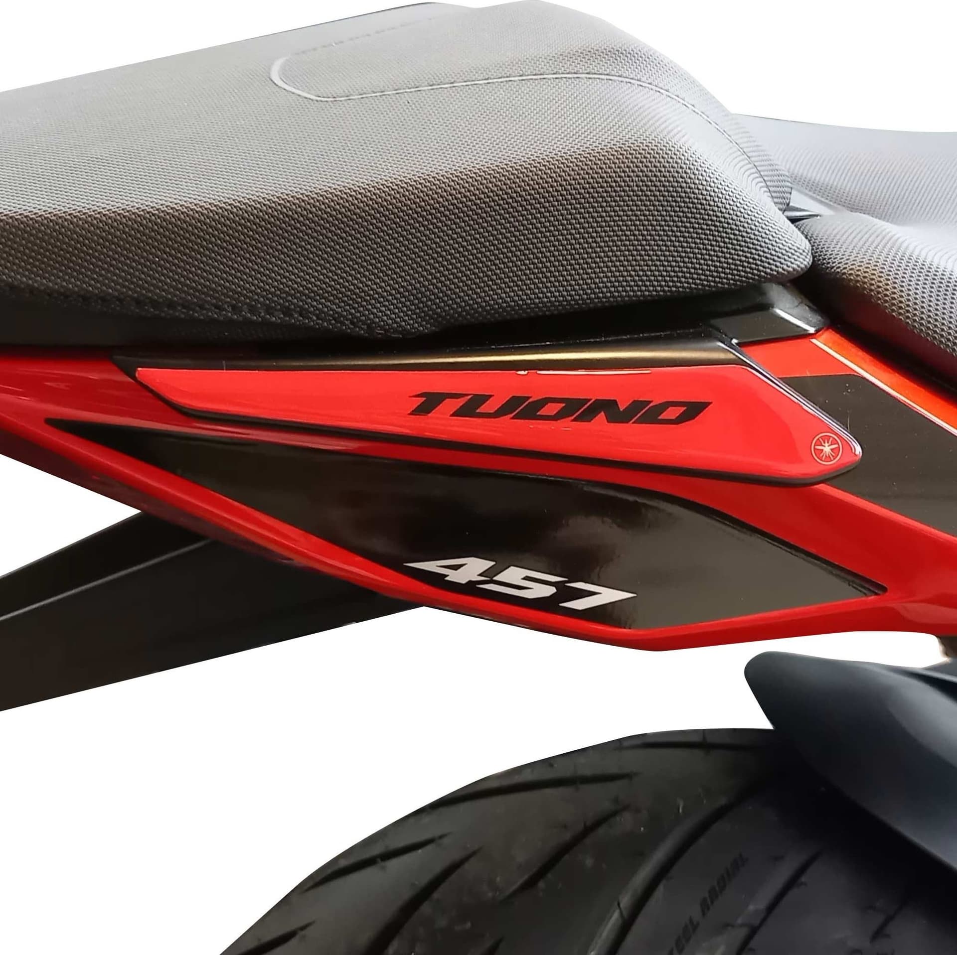 Adesivi Gel 3D Protezioni Maniglie moto compatibili con Aprilia Tuono 457 2025 in Decalcomanie adesivi e magneti LabelBike - Bibbiano, commercioVirtuoso.it