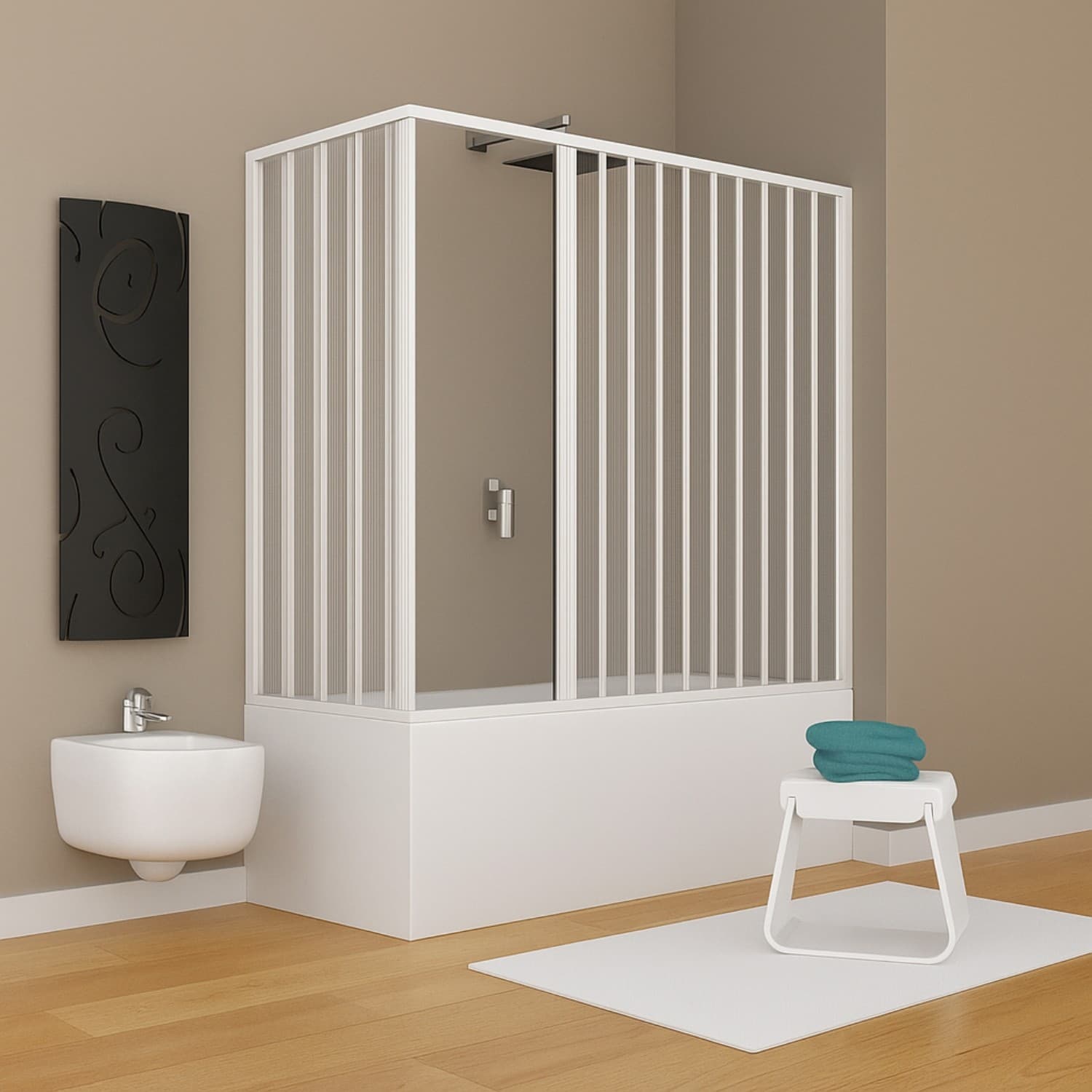 box vasca estensibile a soffietto in pvc bianco - 8