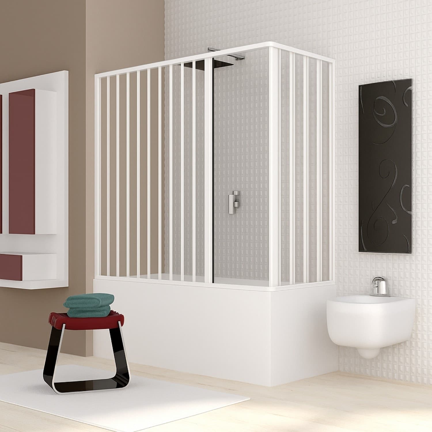 box vasca estensibile a soffietto in pvc bianco - 4