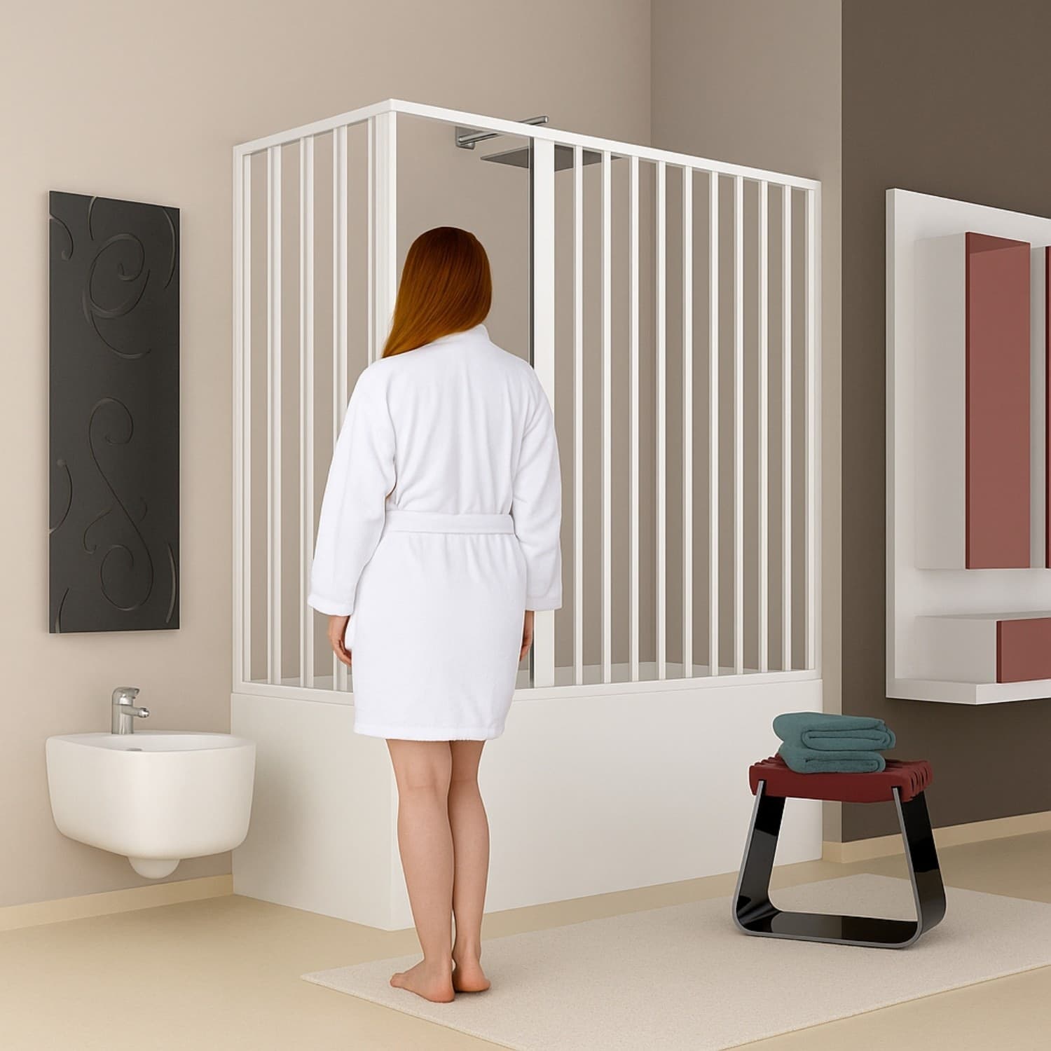 box vasca estensibile a soffietto in pvc bianco - 5