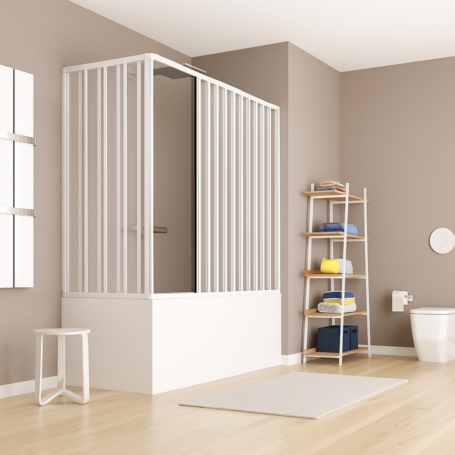 box vasca estensibile a soffietto in pvc bianco - 6