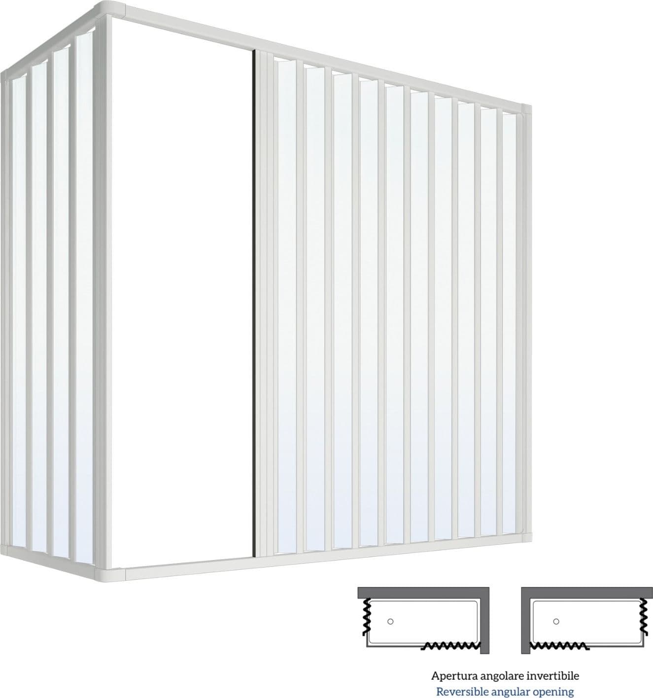 box vasca estensibile a soffietto in pvc bianco - 7
