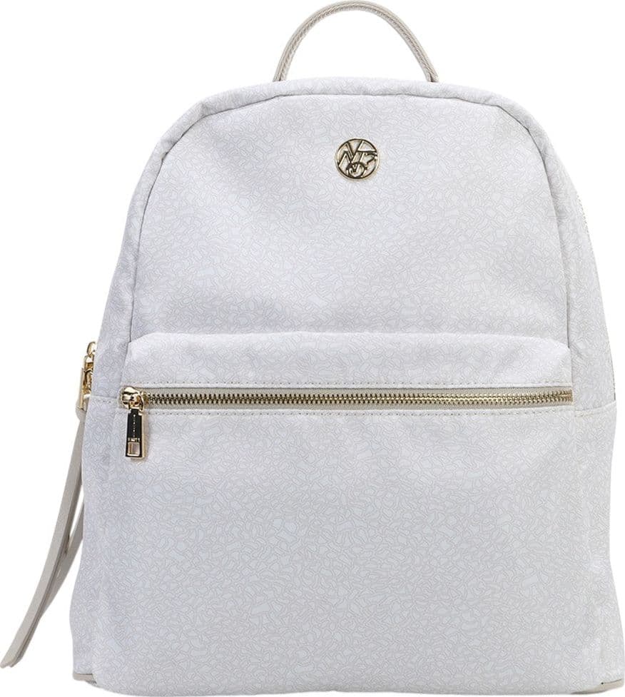 YNot zaino Cloud donna tessuto logato ecopelle comparti zip latte - 3