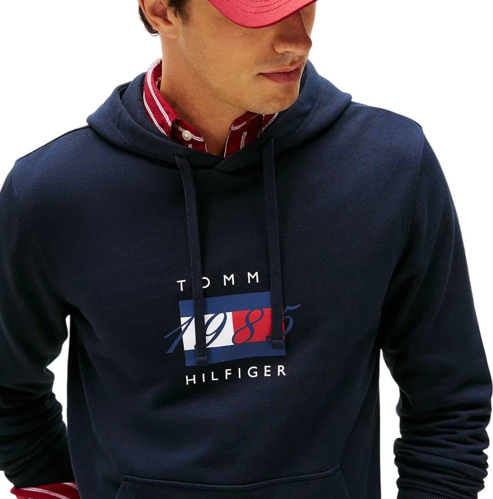 Tommy hilfiger felpa blu con cappuccio MW0MW41332DW5 in Felpe con cappuccio Prodotti di Classe - Nocera Superiore, commercioVirtuoso.it