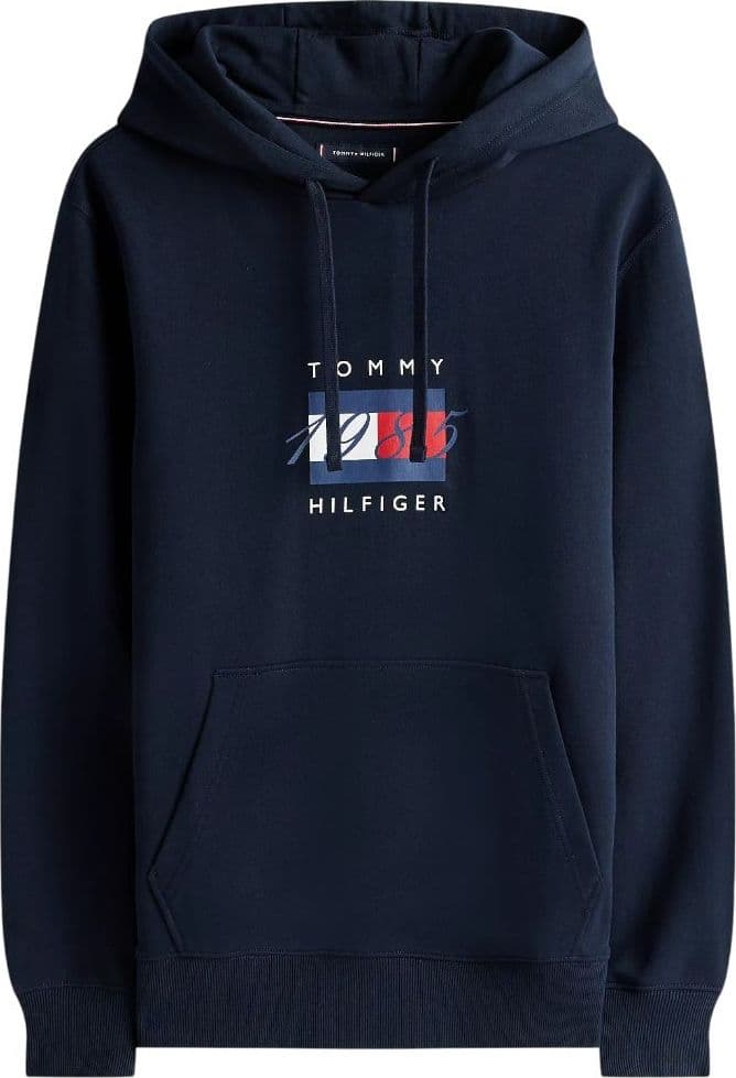 Tommy hilfiger felpa blu con cappuccio MW0MW41332DW5 - 5