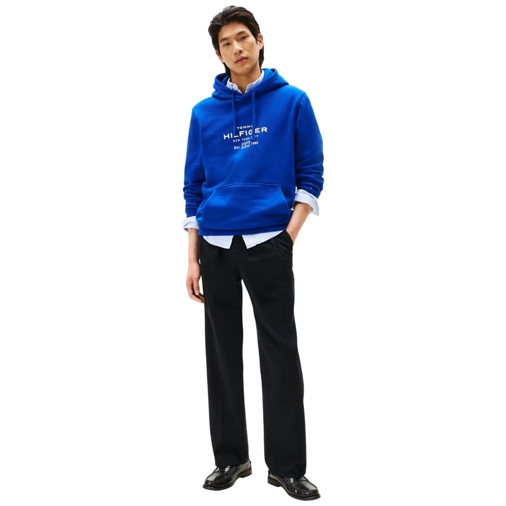 Tommy Hilfiger felpa blu royal con cappuccio MW0MW40864D03 in Felpe con cappuccio Prodotti di Classe - Nocera Superiore, commercioVirtuoso.it