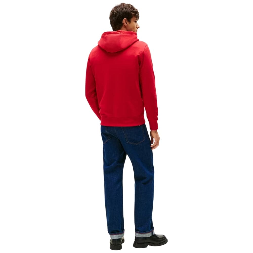 Tommy hilfiger felpa rossa con cappuccio MW0MW41332XLD in Felpe con cappuccio Prodotti di Classe - Nocera Superiore, commercioVirtuoso.it