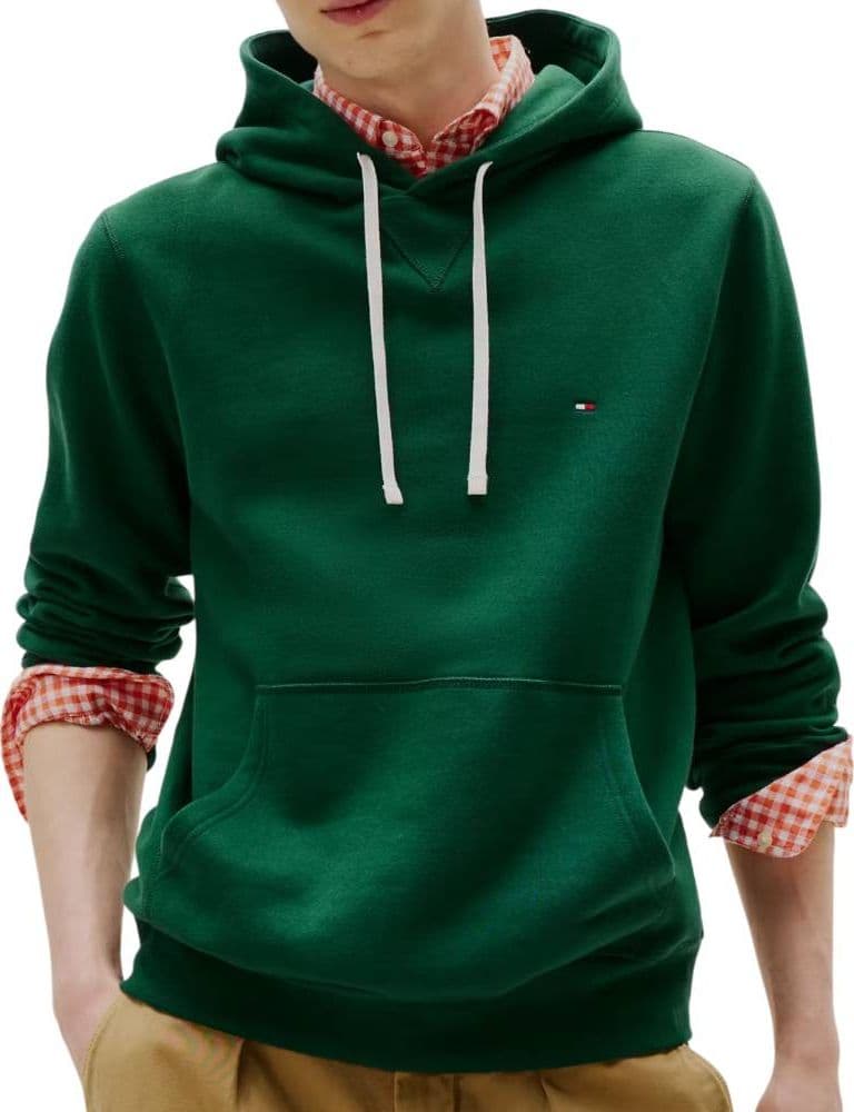 Tommy hilfiger felpa verde con cappuccio MW0MW39997L6K - 6