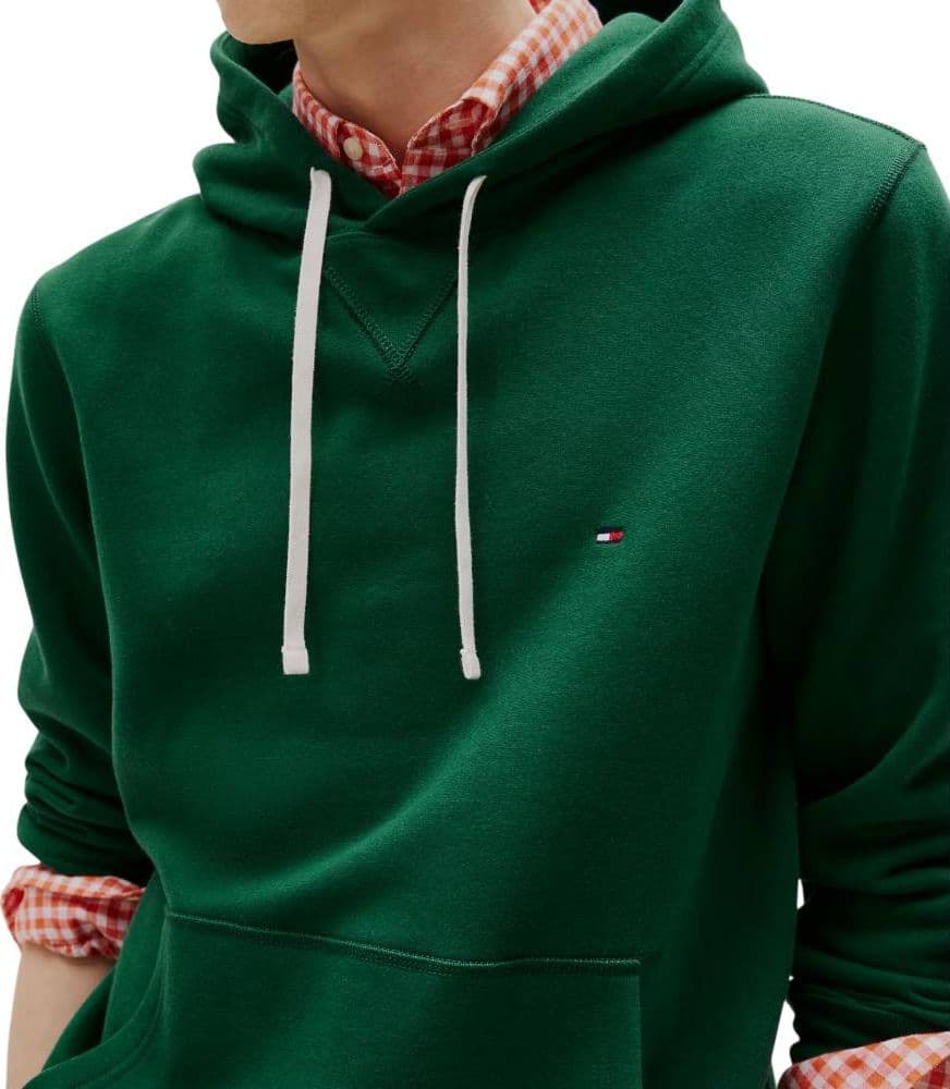 Tommy hilfiger felpa verde con cappuccio MW0MW39997L6K in Felpe con cappuccio Prodotti di Classe - Nocera Superiore, commercioVirtuoso.it