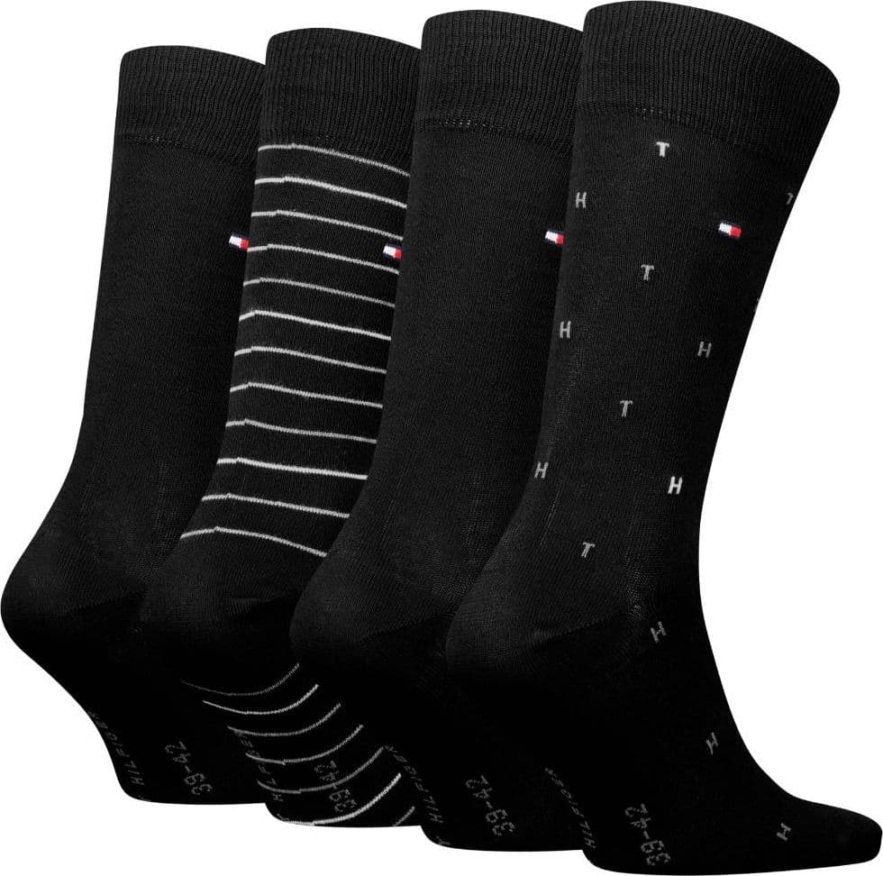 Tommy Hilfiger gift box 4 paia calzini neri 701235375002 in Calze Prodotti di Classe - Nocera Superiore, commercioVirtuoso.it