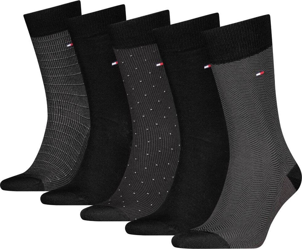 Tommy Hilfiger gift box 5 paia di calzini neri 701235374002 - 4