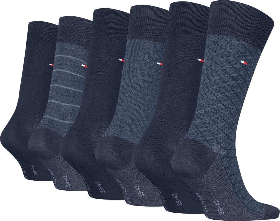 Tommy Hilfiger gift box 6 paia di calzini blu 701235373001 in Calze Prodotti di Classe - Nocera Superiore, commercioVirtuoso.it