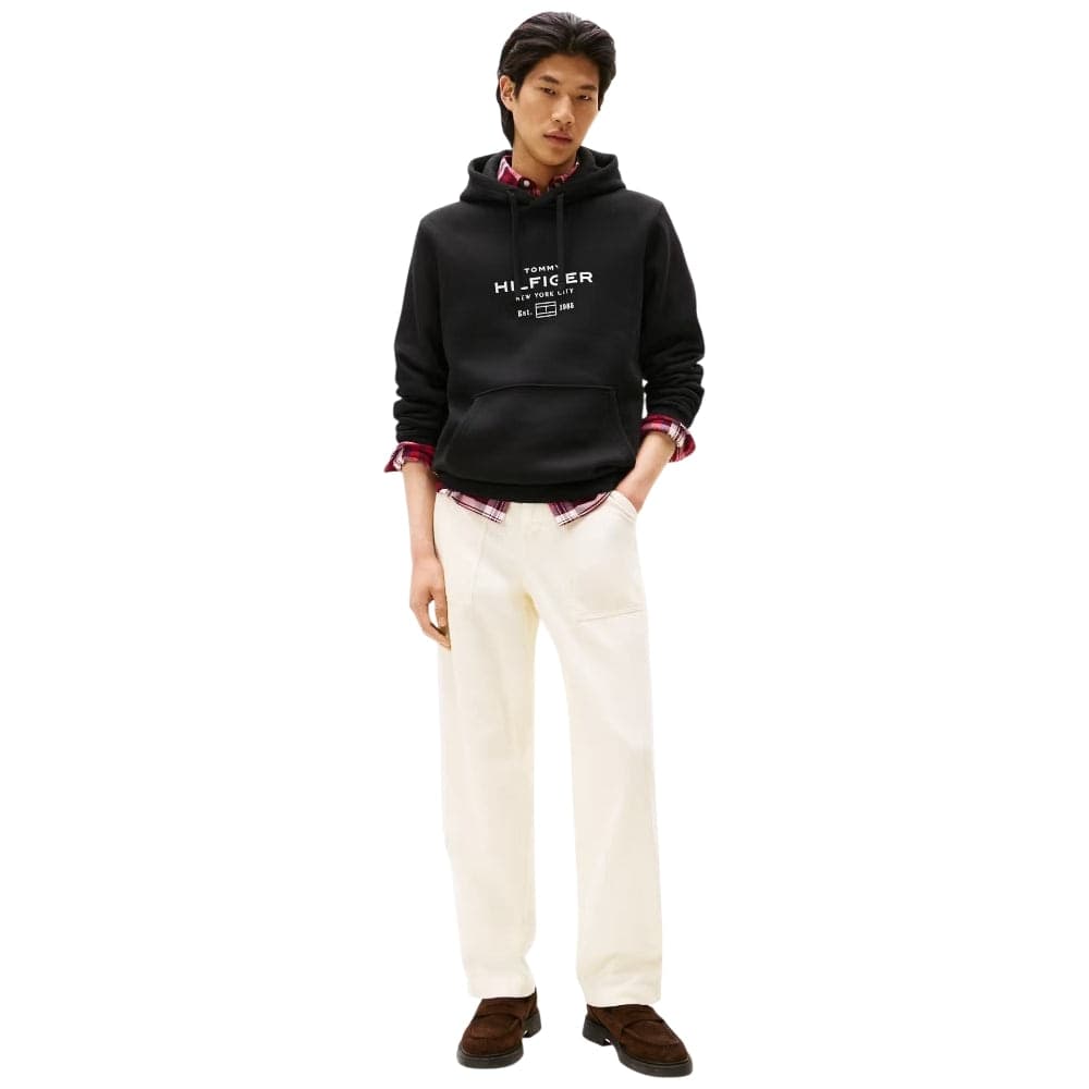 Tommy Hilfiger felpa nera con cappuccio MW0MW40864BDS in Felpe con cappuccio Prodotti di Classe - Nocera Superiore, commercioVirtuoso.it