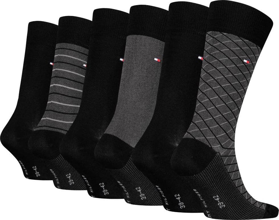 Tommy Hilfiger gift box 6 paia di calzini neri 701235373002 in Calze Prodotti di Classe - Nocera Superiore, commercioVirtuoso.it