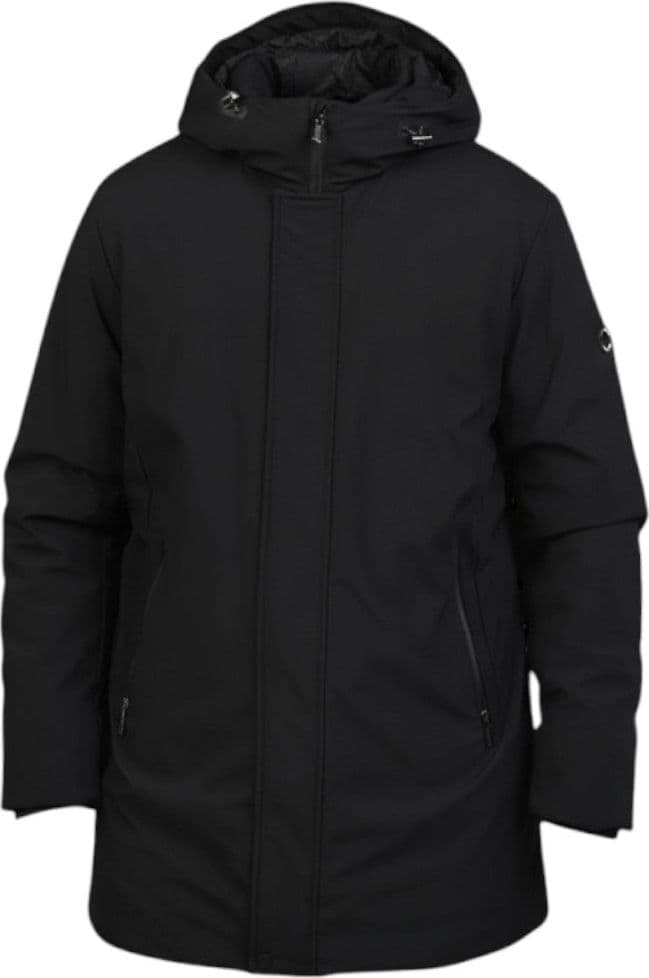 Markup parka nero lungo in tessuto tecnico MK24007 in Giacche Prodotti di Classe - Nocera Superiore, commercioVirtuoso.it