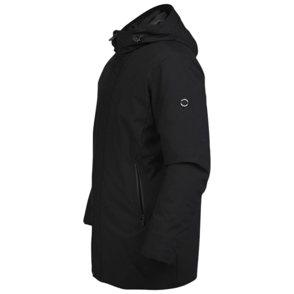 Markup parka nero lungo in tessuto tecnico MK24007 in Giacche Prodotti di Classe - Nocera Superiore, commercioVirtuoso.it