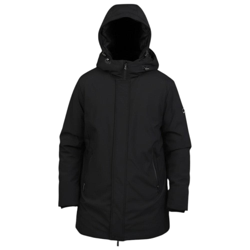Markup parka nero lungo in tessuto tecnico MK24007 in Giacche Prodotti di Classe - Nocera Superiore, commercioVirtuoso.it
