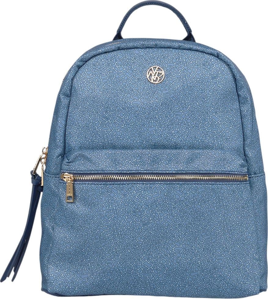 YNot zaino donna tessuto logato linea Cloud con tasche e zip Oceano - 3