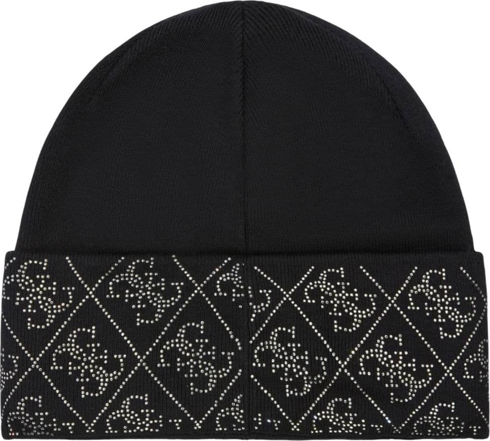 Guess berretto nero con strass NORA 4G W5BZ20Z2NQ2JBLK in Berretti in maglia Prodotti di Classe - Nocera Superiore, commercioVirtuoso.it
