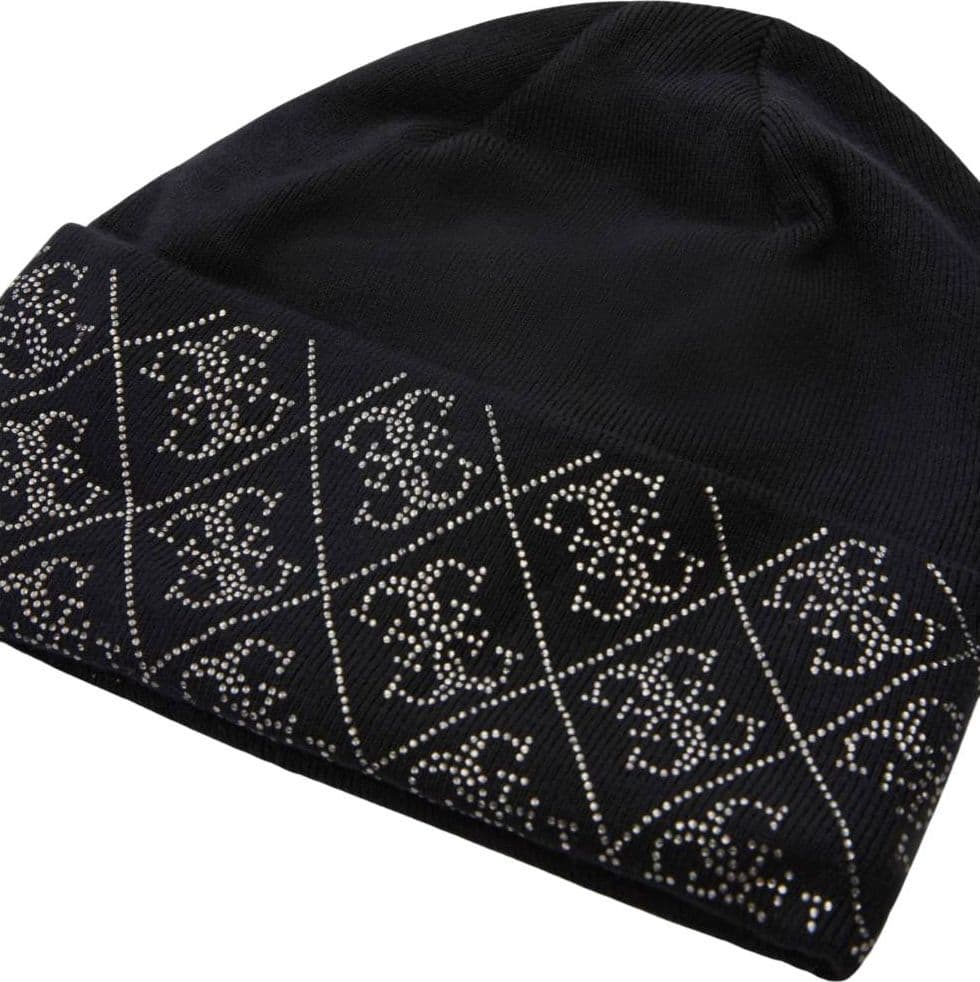 Guess berretto nero con strass NORA 4G W5BZ20Z2NQ2JBLK in Berretti in maglia Prodotti di Classe - Nocera Superiore, commercioVirtuoso.it