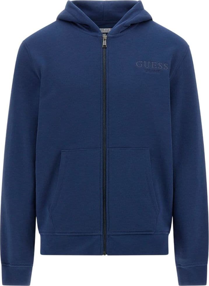 Guess felpa blu con zip e cappuccio M5YQ48 KCN01 G7EG - 2