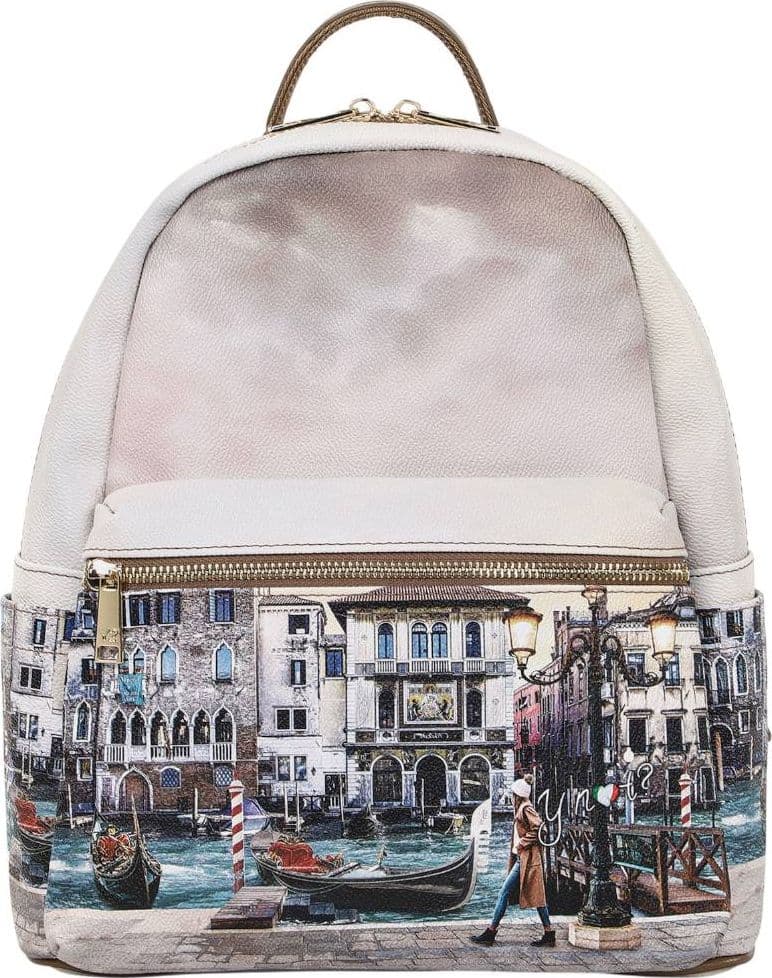 YNot zaino da donna backpack Yesbag chiusura zip tasche multiple - 3