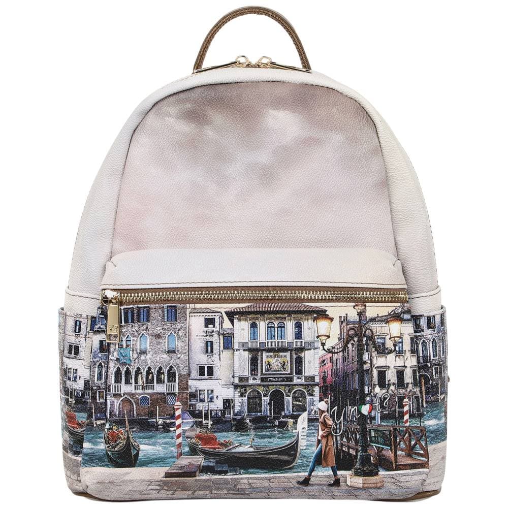 YNot zaino da donna backpack Yesbag chiusura zip tasche multiple - 3