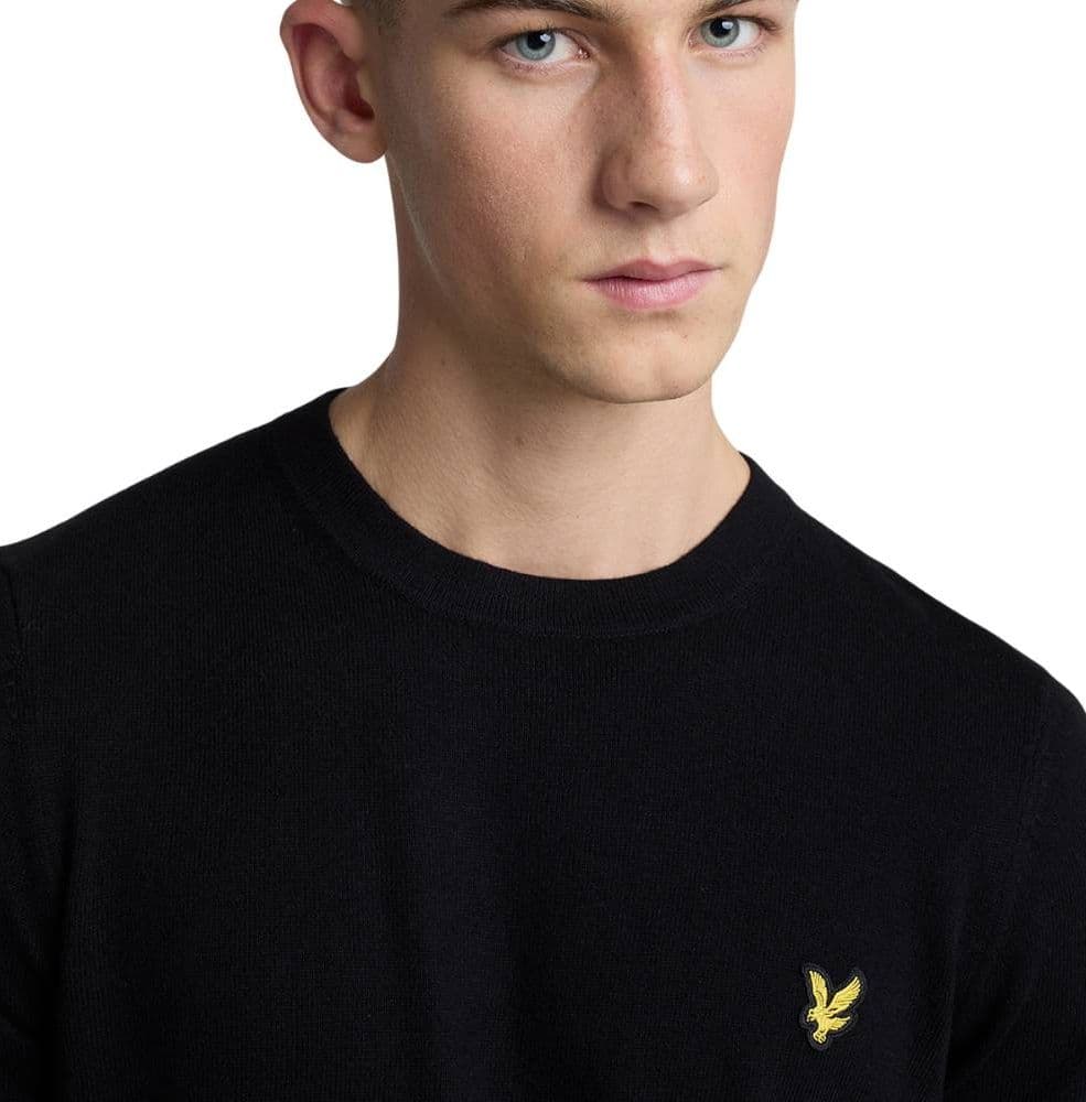 Lyle & Scott pullover merino nero KN2110VC in Maglioni Prodotti di Classe - Nocera Superiore, commercioVirtuoso.it