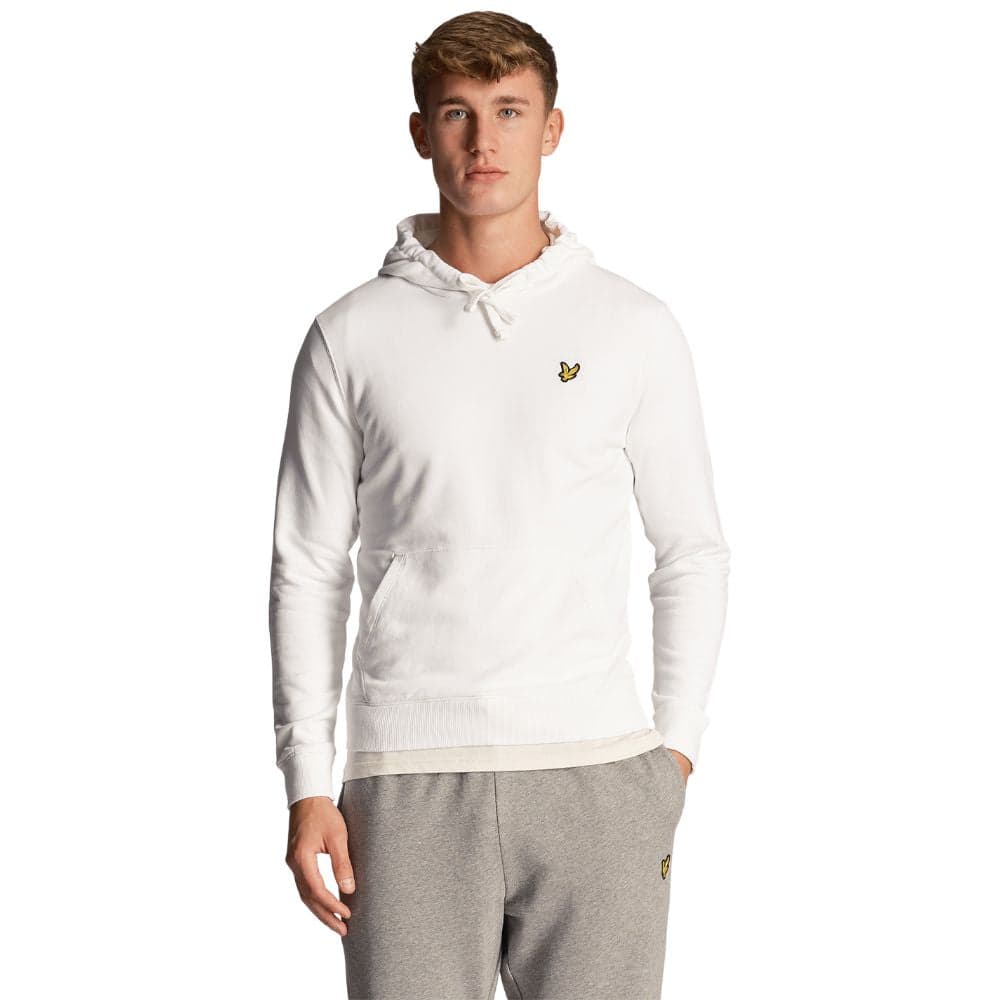 Lyle & Scott felpa bianca con cappuccio ML416VOG - 6