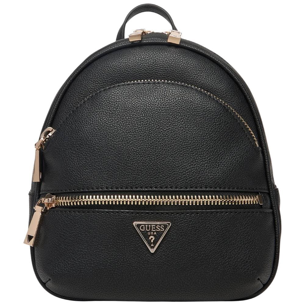Guess zaino piccolo Manhattan simil pelle chiusura zip doppio cursore nero - 5