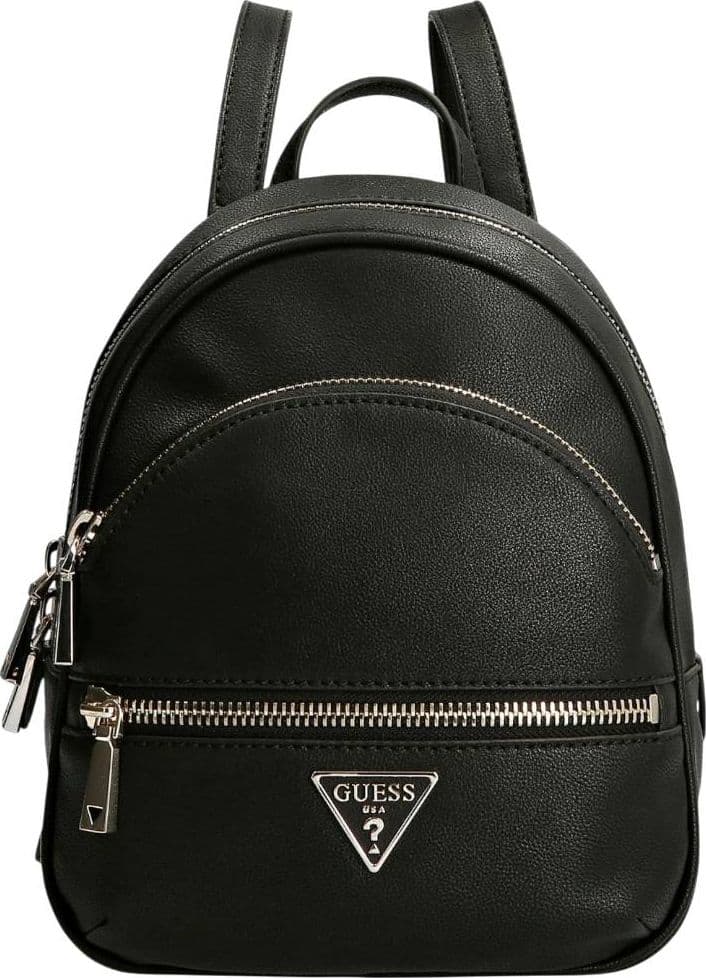 Guess zaino piccolo Manhattan simil pelle chiusura zip doppio cursore nero - 4