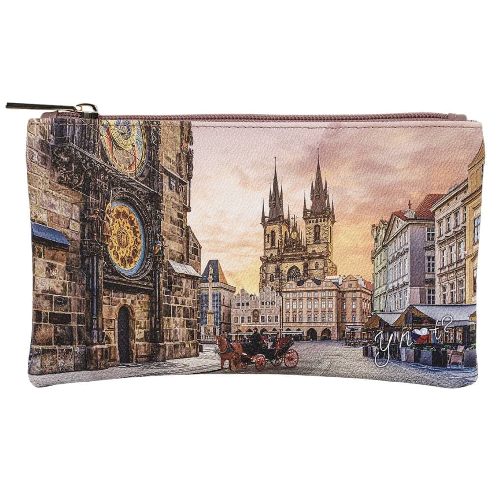 YNot Pochette Donna Yesbag ASTRO CLOCK Zip Interno Foderato Ecopelle Pelle